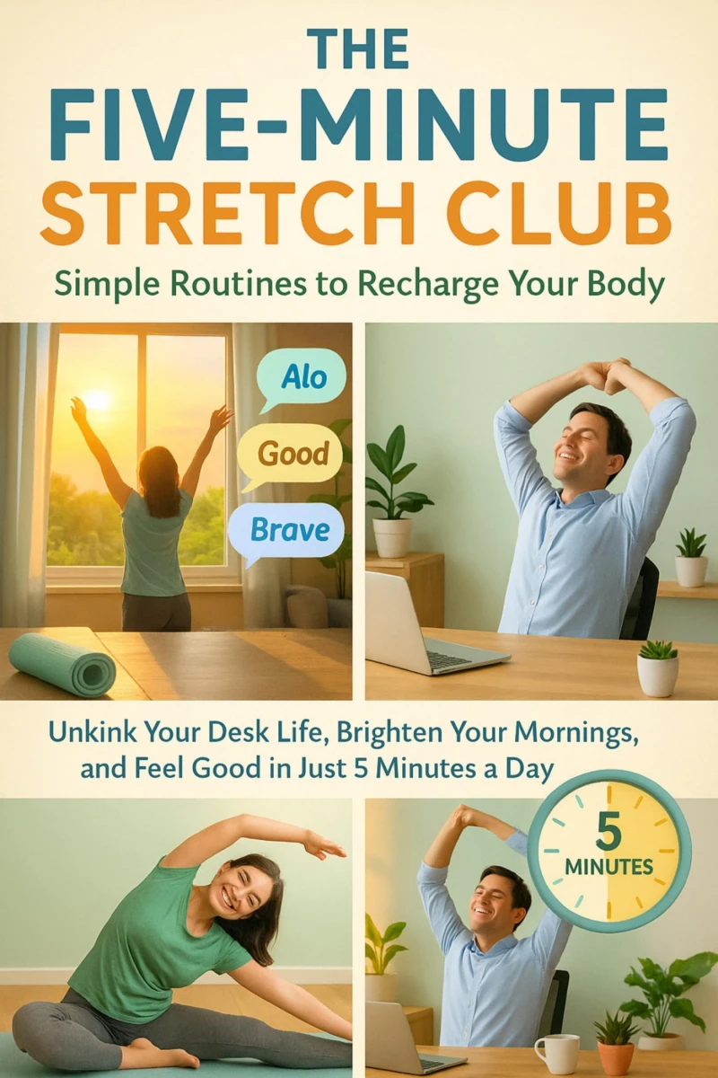 Portada: The Five-Minute Stretch Club: Simple Routines to Recharge Your Body