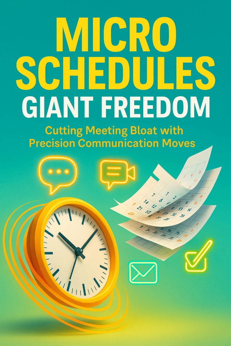 Portada: Micro Schedules, Giant Freedom