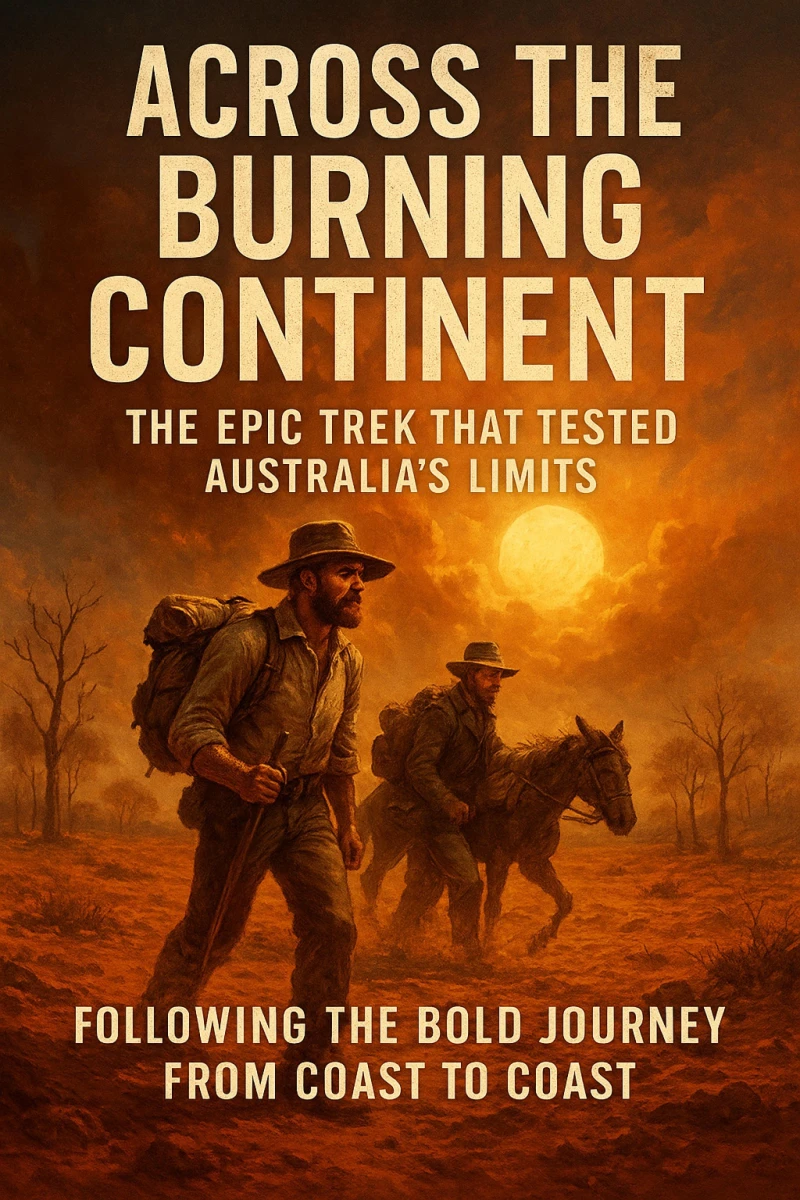 Portada: Across the Burning Continent: The Epic Trek That Tested Australia's Limits