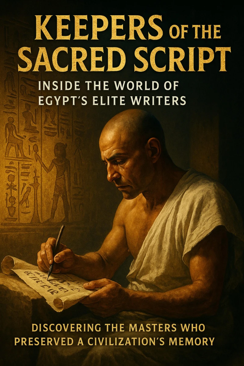 Portada: Keepers of the Sacred Script: Inside the World of Egypt's Elite Writers