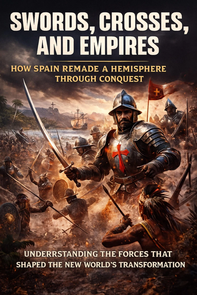 Portada: Swords, Crosses, and Empires: How Spain Remade a Hemisphere Through Conquest