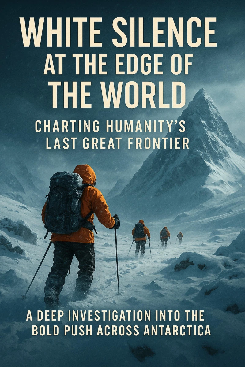 Portada: White Silence at the Edge of the World: Charting Humanity's Last Great Frontier