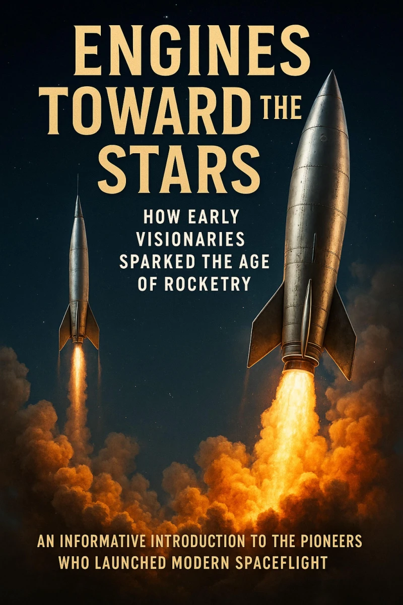Portada: Engines Toward the Stars: How Early Visionaries Sparked the Age of Rocketry