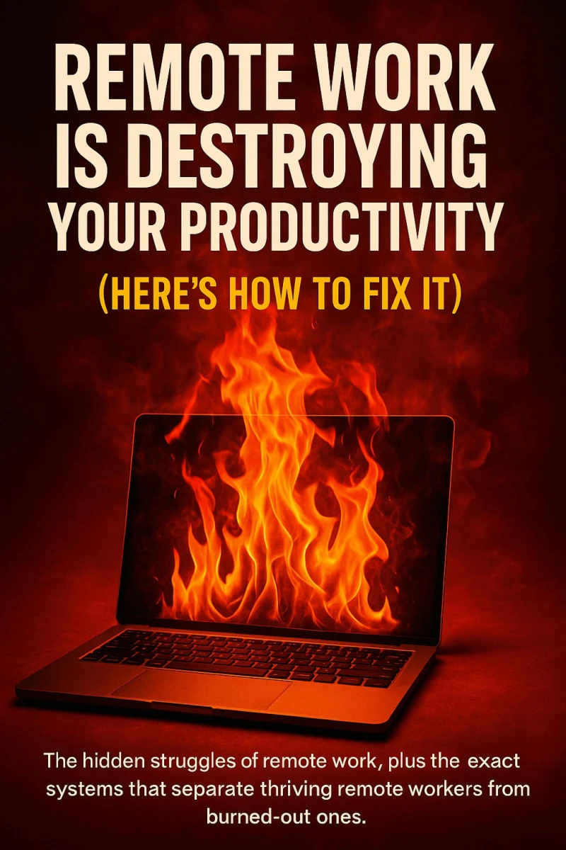 Portada: Remote Work Is Destroying Your Productivity (Here's How to Fix It)