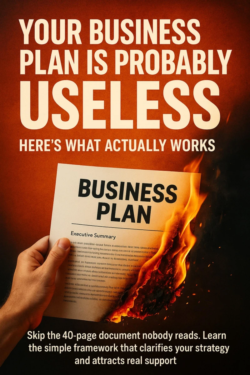 Portada: Your Business Plan Is Probably Useless Here's What Actually Works