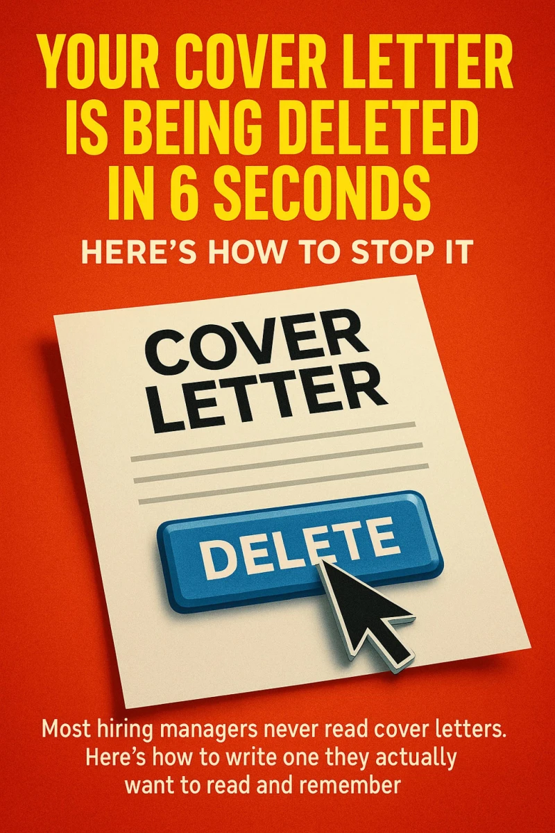 Portada: Your Cover Letter Is Being Deleted in 6 Seconds Here's How to Stop It