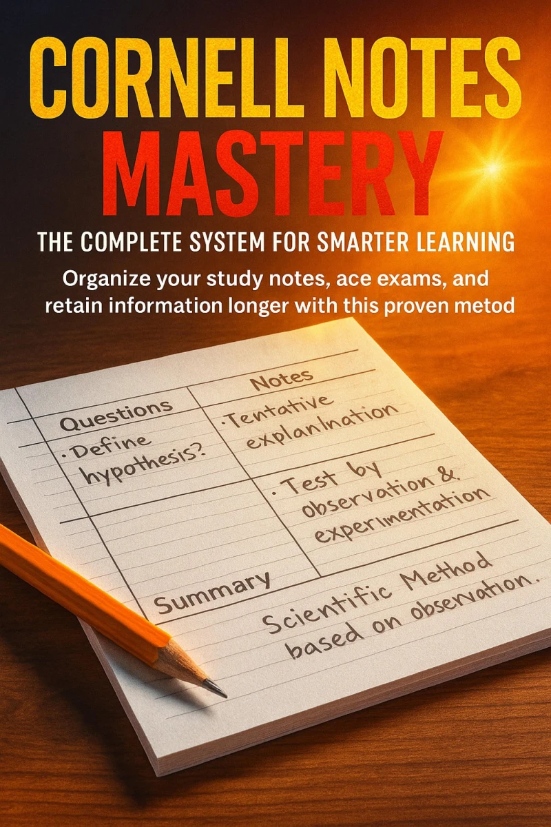 Portada: Cornell Notes Mastery: The Complete System for Smarter Learning