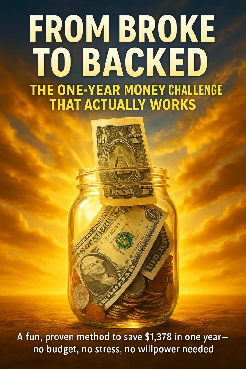 Portada: From Broke to Backed: The One-Year Money Challenge That Actually Works