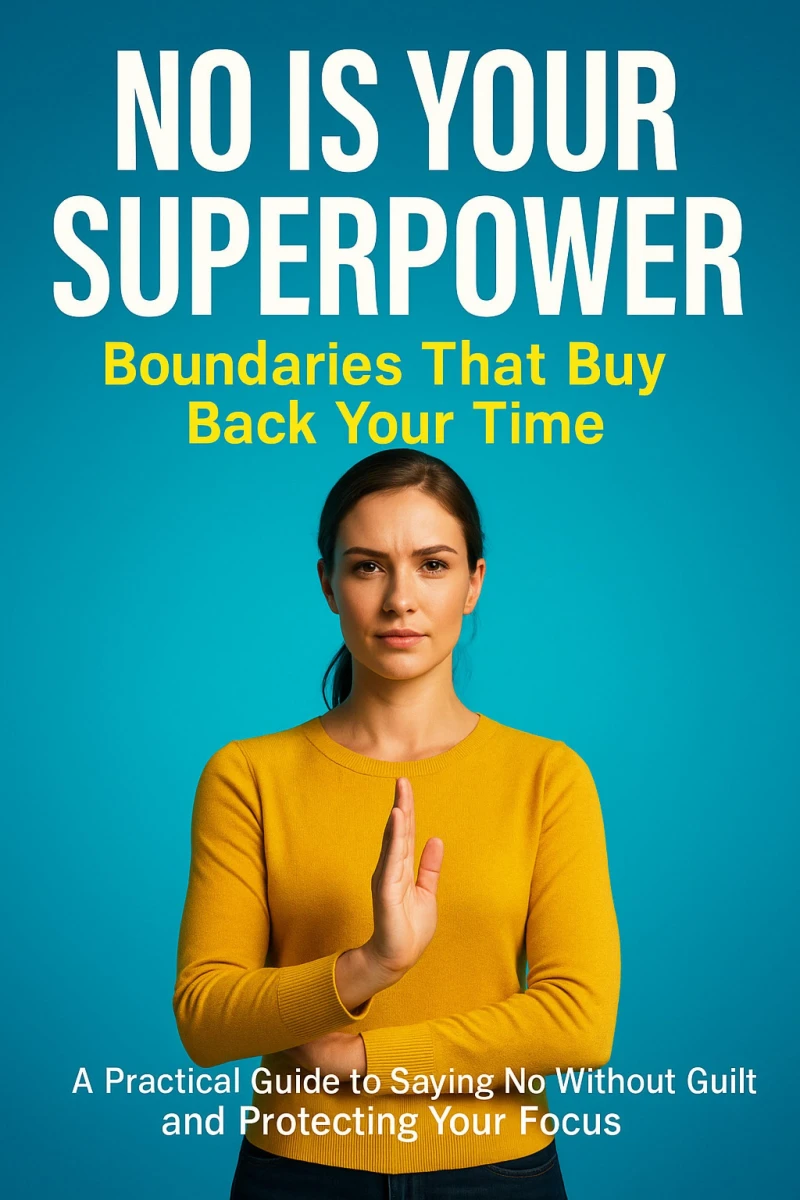 Portada: No Is Your Superpower: Boundaries That Buy Back Your Time