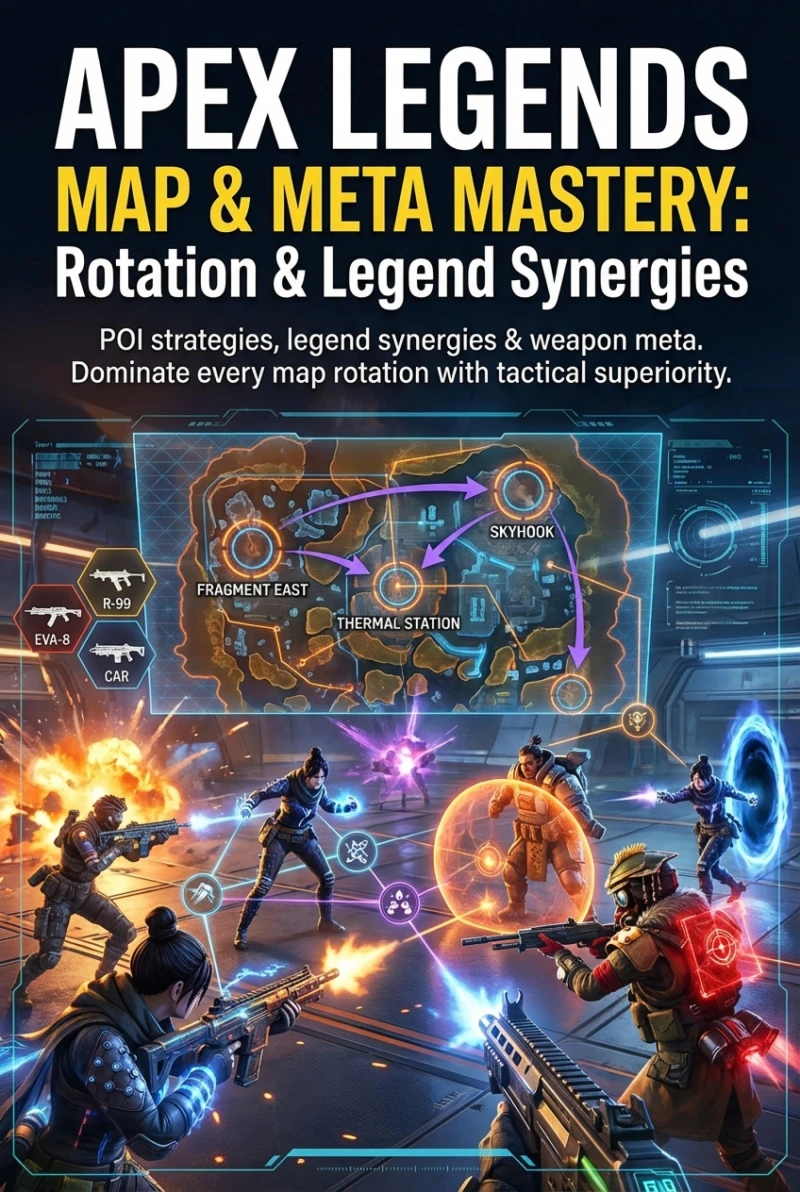 Portada: Apex Legends Map & Meta Mastery: Rotation & Legend Synergies