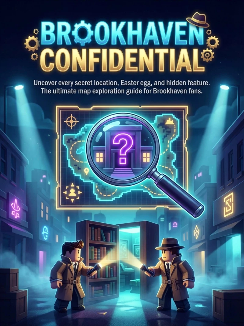 Portada: Brookhaven Confidential: Secret Locations, Easter Eggs & Pro Tips
