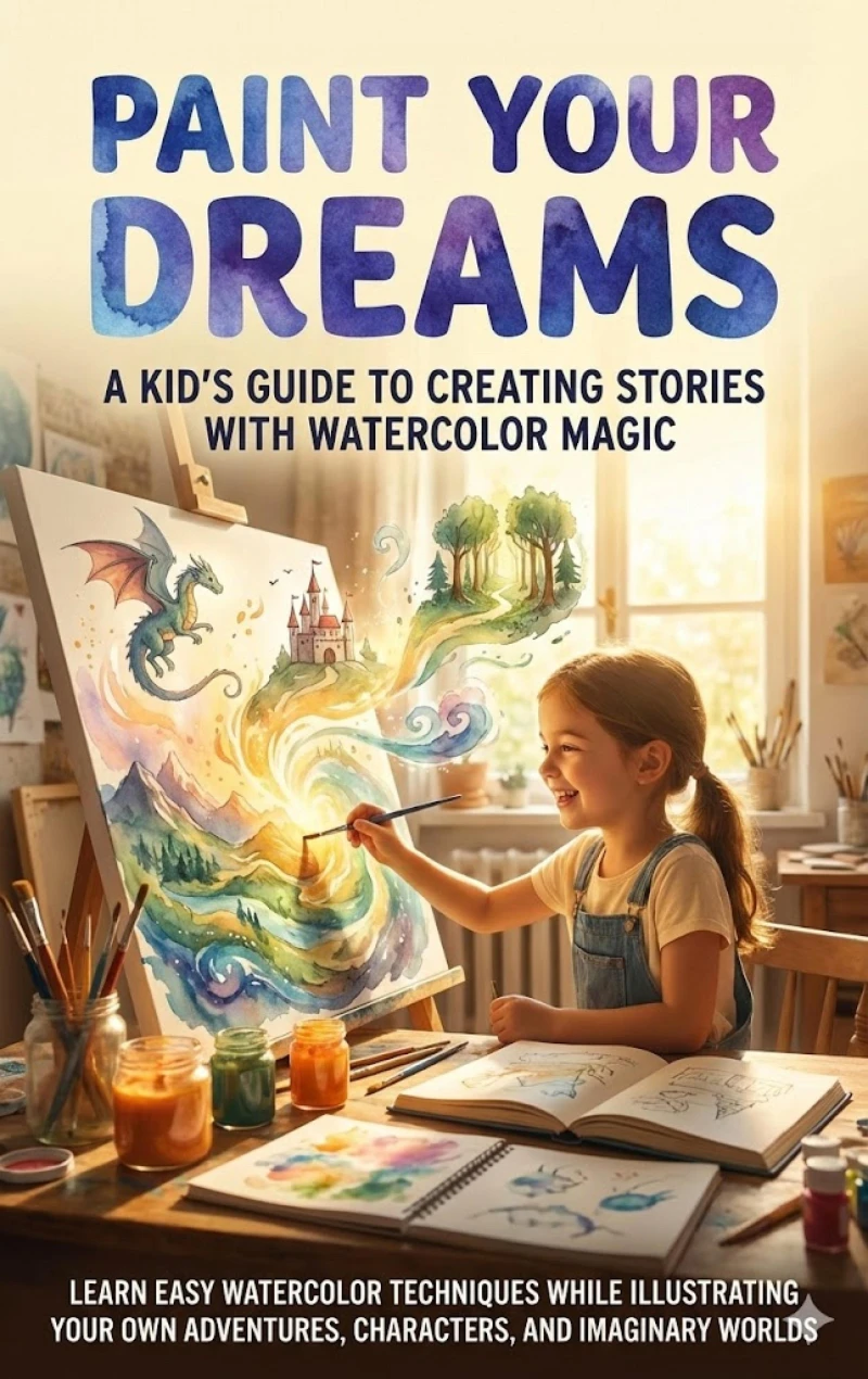 Portada: Paint Your Dreams: A Kid's Guide to Creating Stories with Watercolor Magic