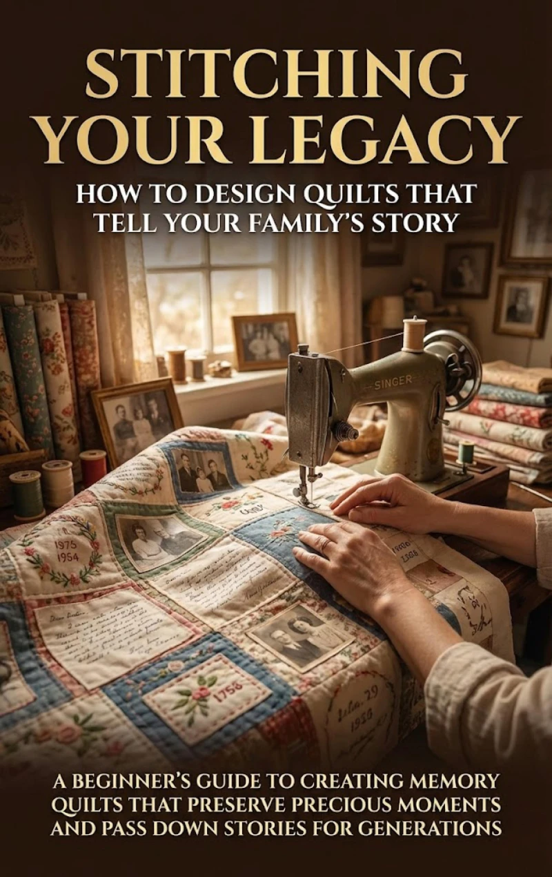 Portada: Stitching Your Legacy: How to Design Quilts That Tell Your Family's Story