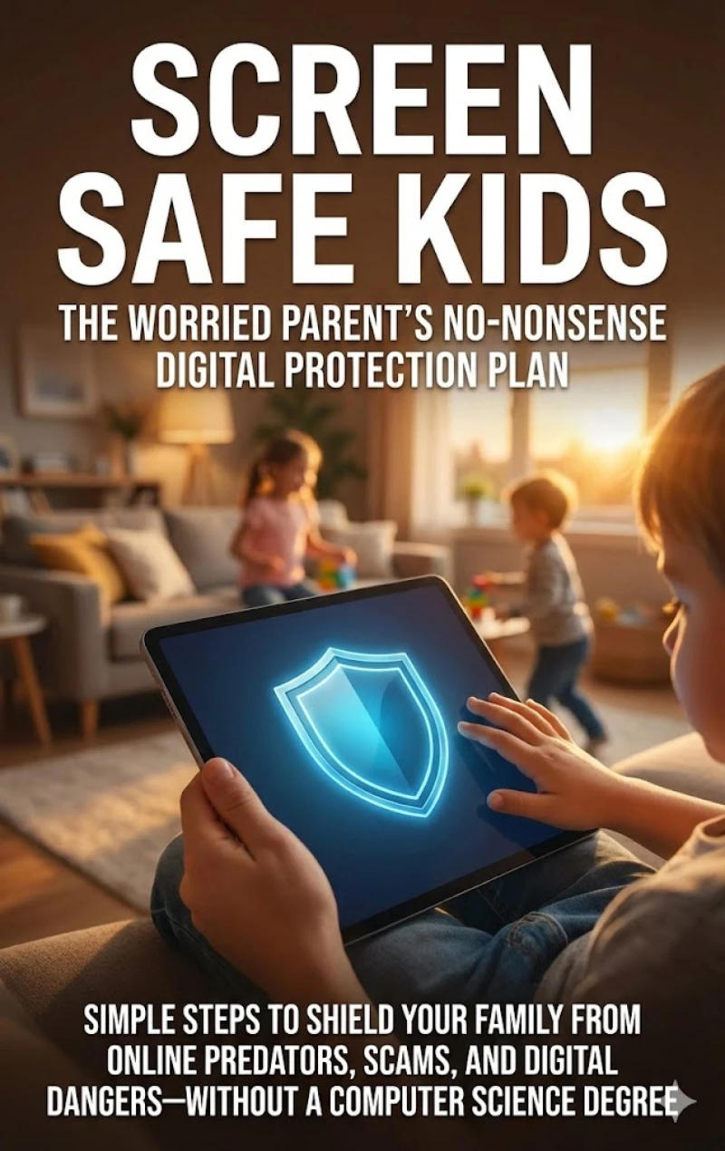 Portada: Screen Safe Kids: The Worried Parent's No-Nonsense Digital Protection Plan