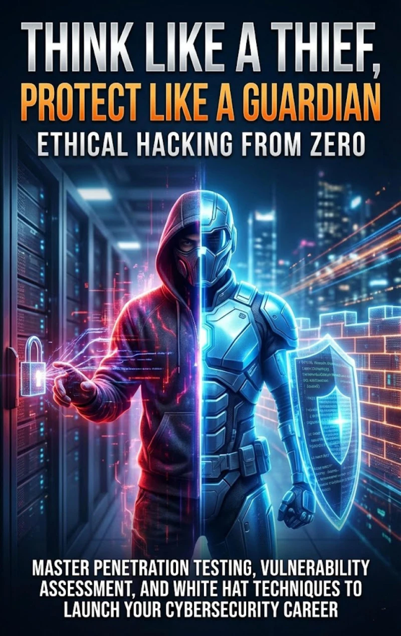 Portada: Think Like a Thief, Protect Like a Guardian: Ethical Hacking from Zero