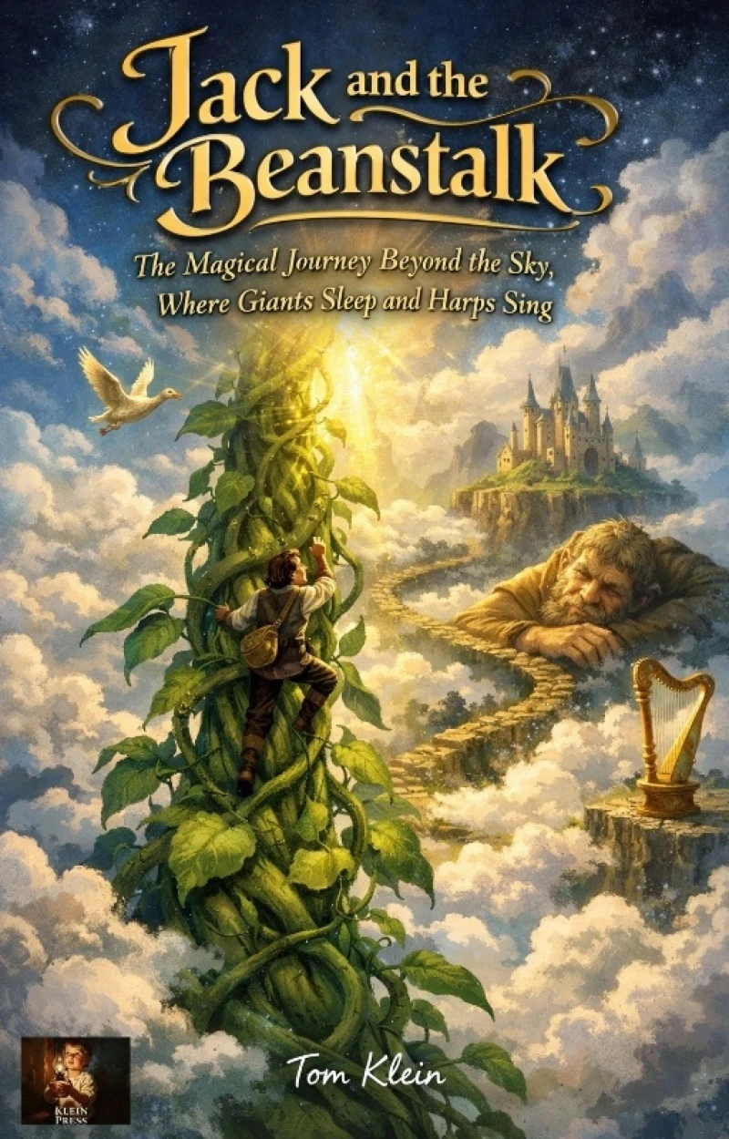 Portada: Jack and the Beanstalk The Magical Journey Beyond the Sky, Where Giants Sleep and Harps Sing