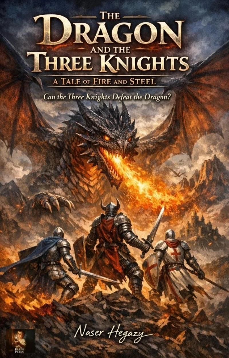 Portada: The Dragon and the Three Knights A Tale of Fire and Steel