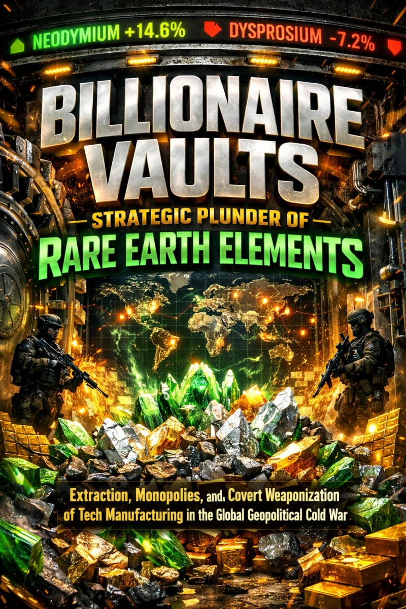 Portada: Billionaire Vaults: Strategic Plunder of Rare Earth Elements