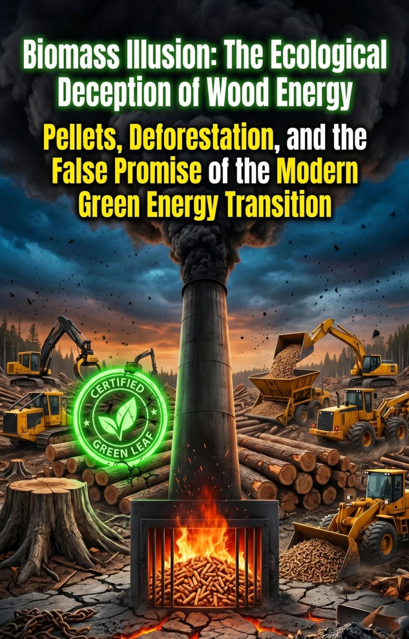 Portada: Biomass Illusion: The Ecological Deception of Wood Energy