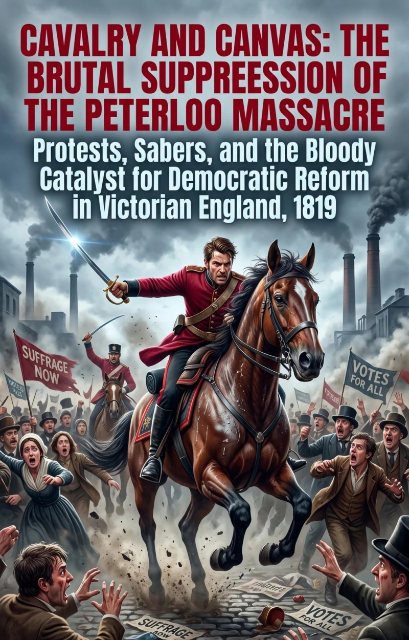 Portada: Cavalry and Canvas: The Brutal Suppression of the Peterloo Massacre