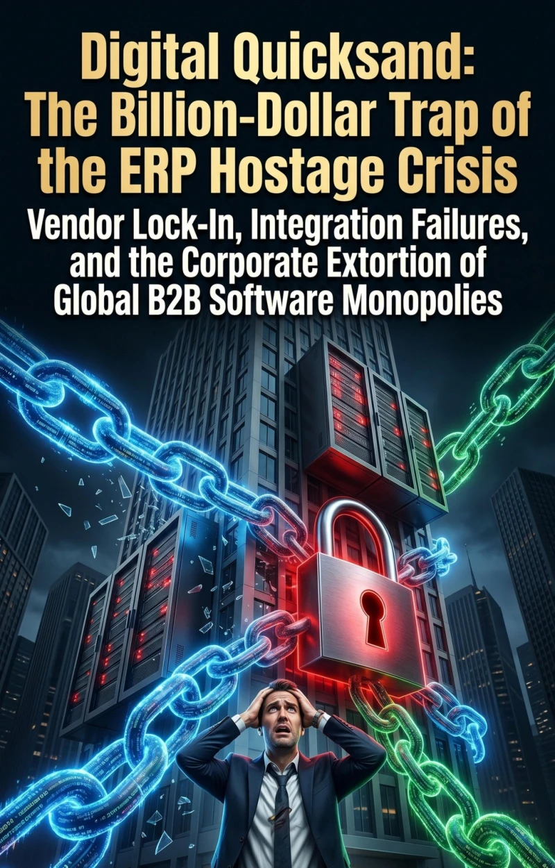 Portada: Digital Quicksand: The Billion-Dollar Trap of the ERP Hostage Crisis