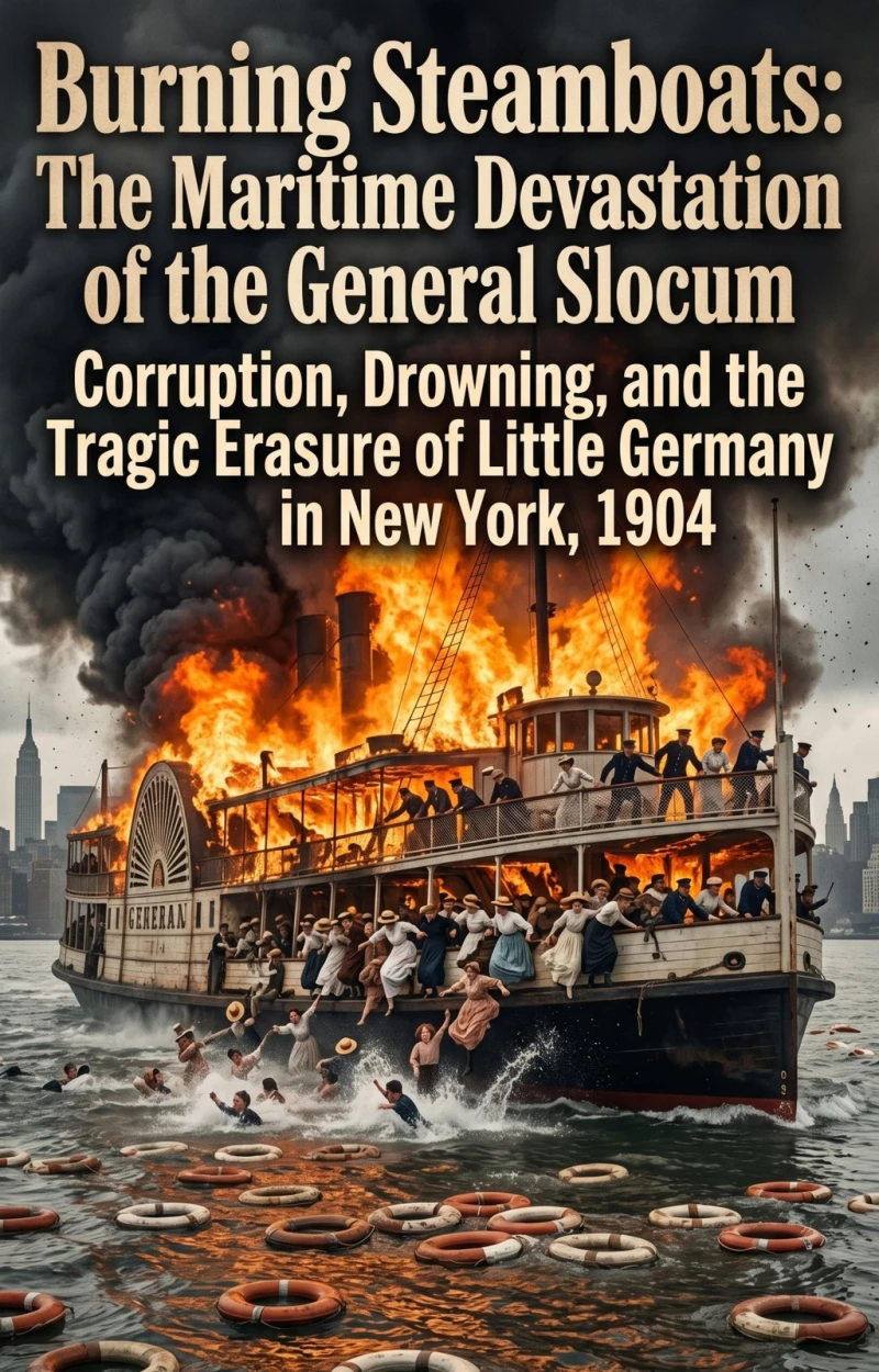 Portada: Burning Steamboats: The Maritime Devastation of the General Slocum