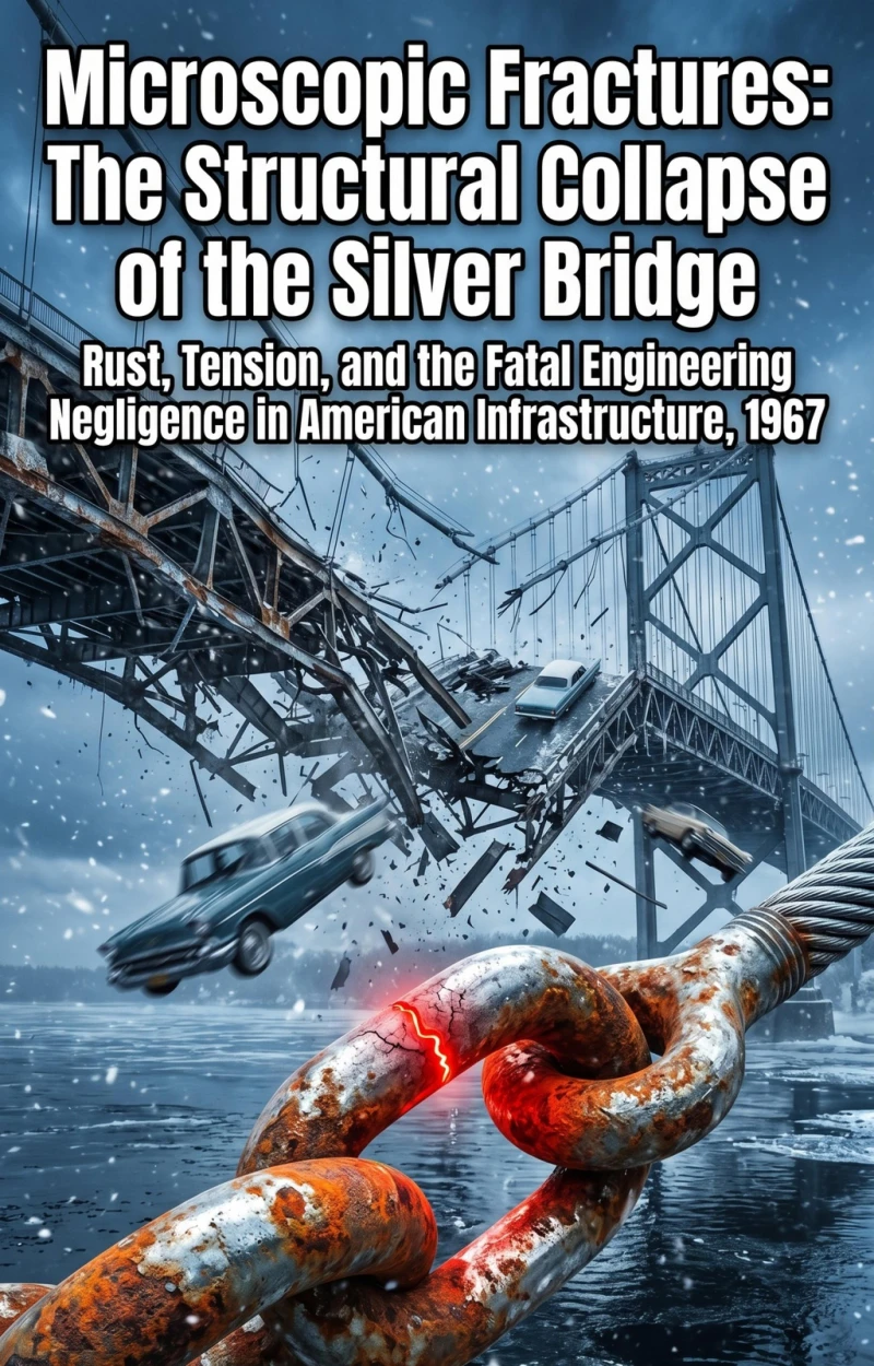 Portada: Microscopic Fractures: The Structural Collapse of the Silver Bridge
