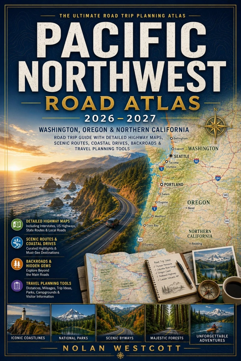 Portada: Pacific Northwest Road Atlas 2026-2027