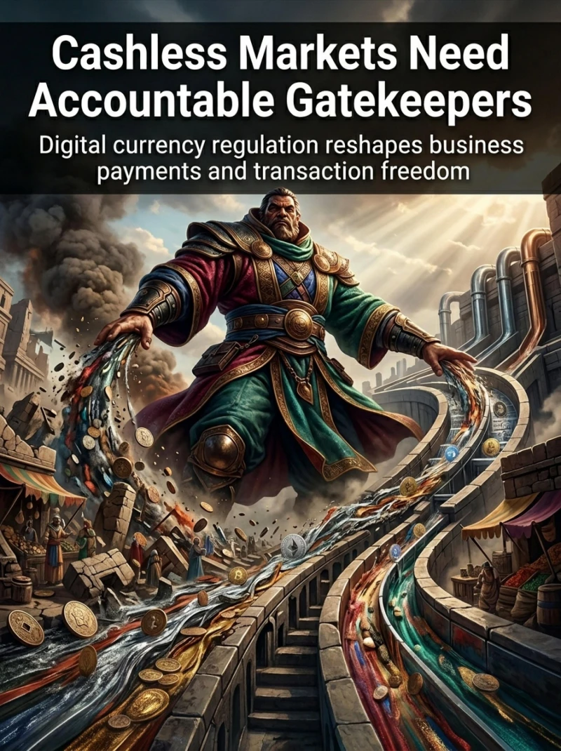 Portada: Cashless Markets Need Accountable Gatekeepers