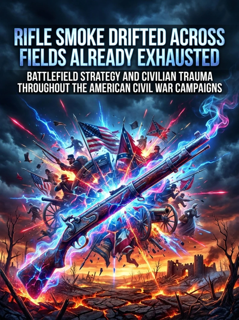 Portada: Rifle Smoke Drifted Across Fields Already Exhausted