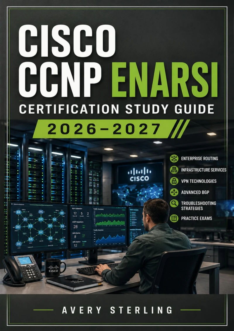 Portada: Cisco CCNP ENARSI Certification Study Guide 2026–2027