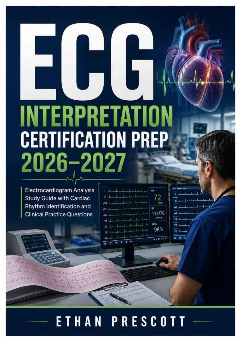 Portada: ECG Interpretation Certification Prep 2026–2027