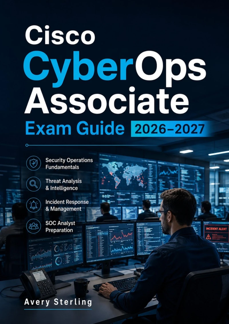 Portada: Cisco CyberOps Associate Exam Guide 2026–2027