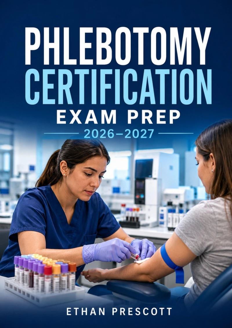 Portada: Phlebotomy Certification Exam Prep 2026–2027
