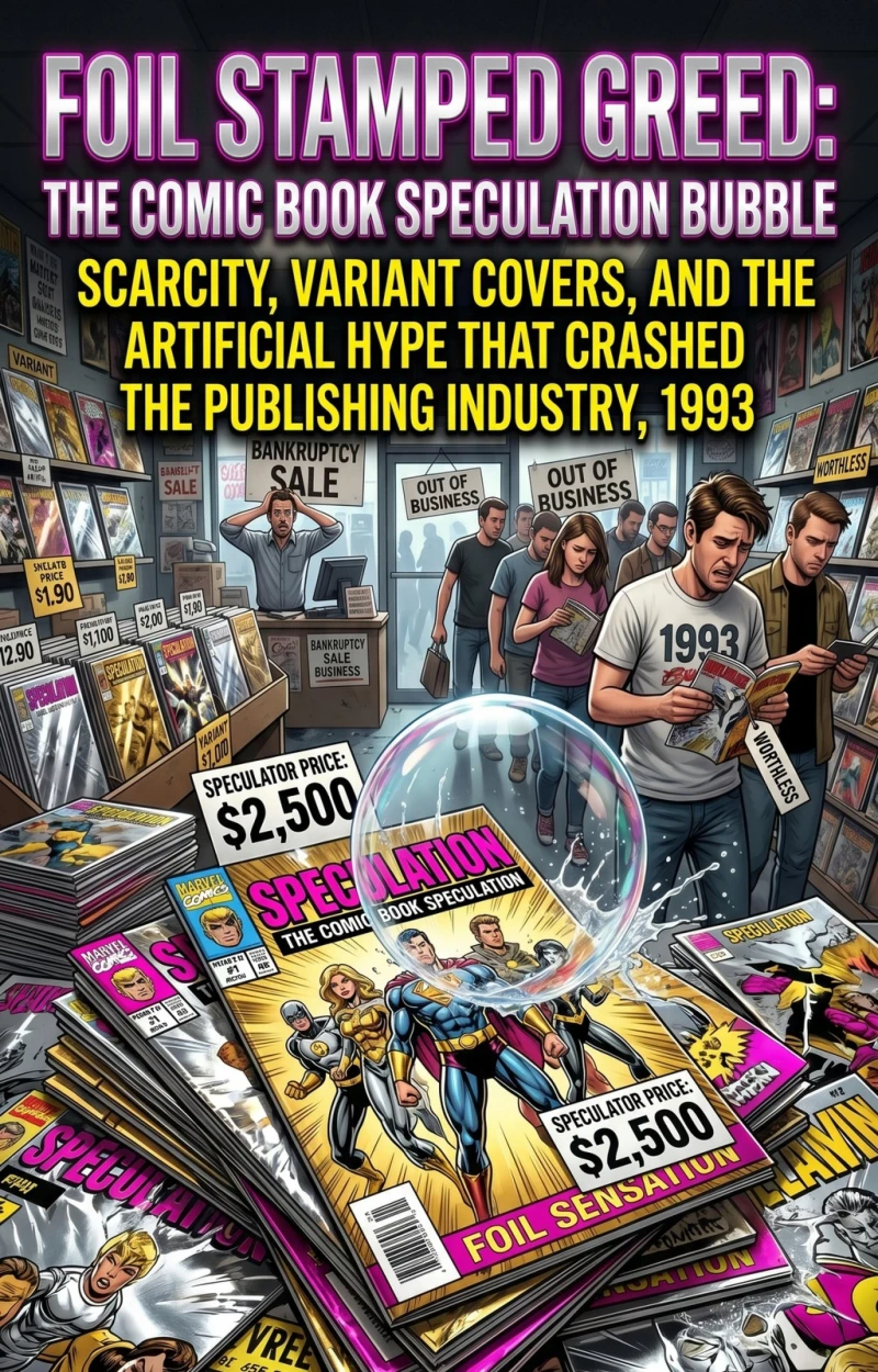 Portada: Foil Stamped Greed: The Comic Book Speculation Bubble