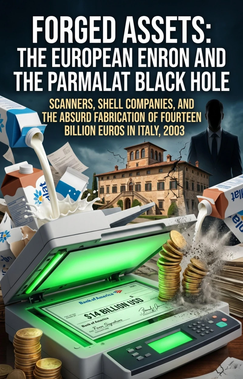 Portada: Forged Assets: The European Enron and the Parmalat Black Hole