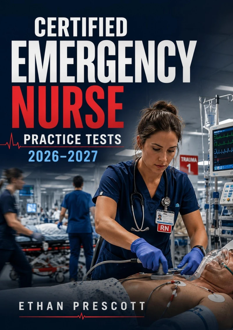 Portada: Certified Emergency Nurse Practice Tests 2026–2027