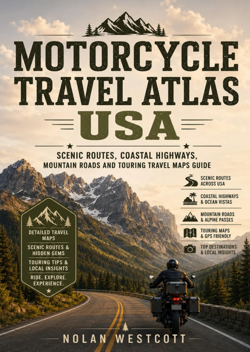 Portada: Motorcycle Travel Atlas USA