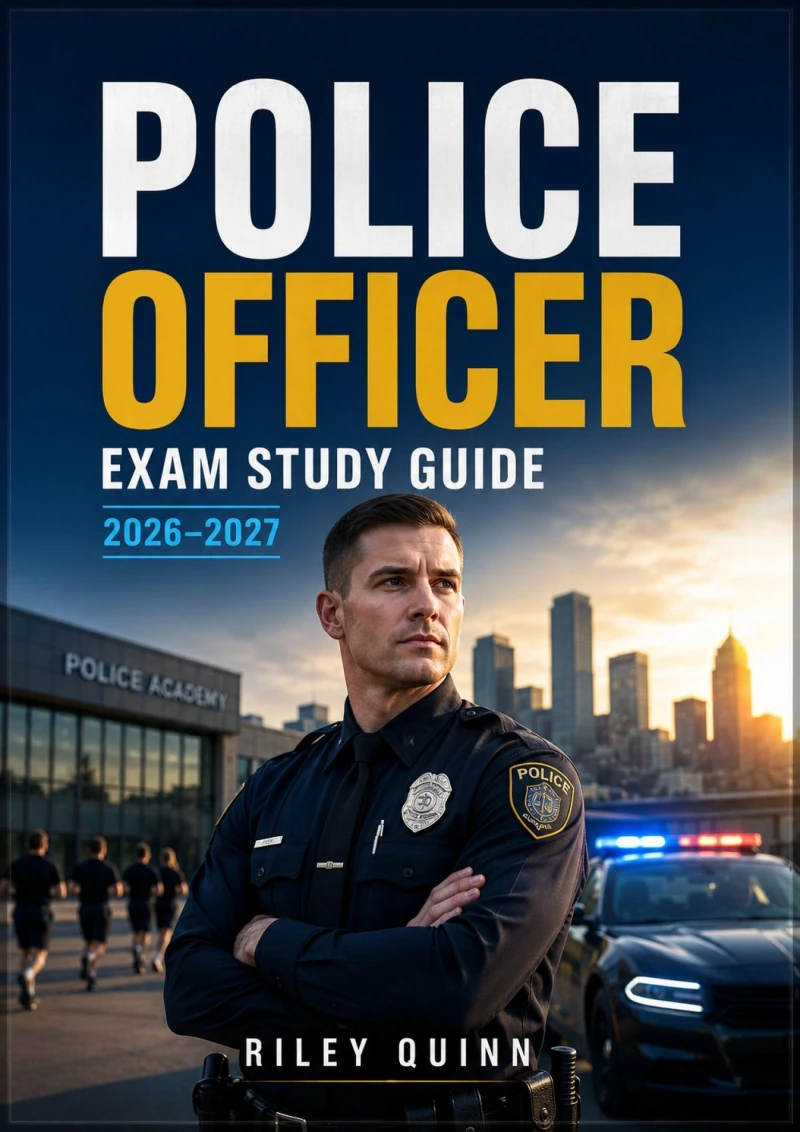 Portada: Police Officer Exam Study Guide 2026–2027