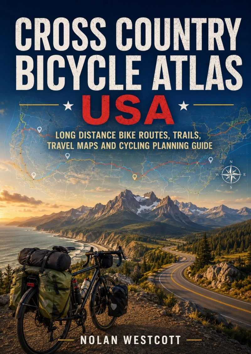 Portada: Cross Country Bicycle Atlas USA