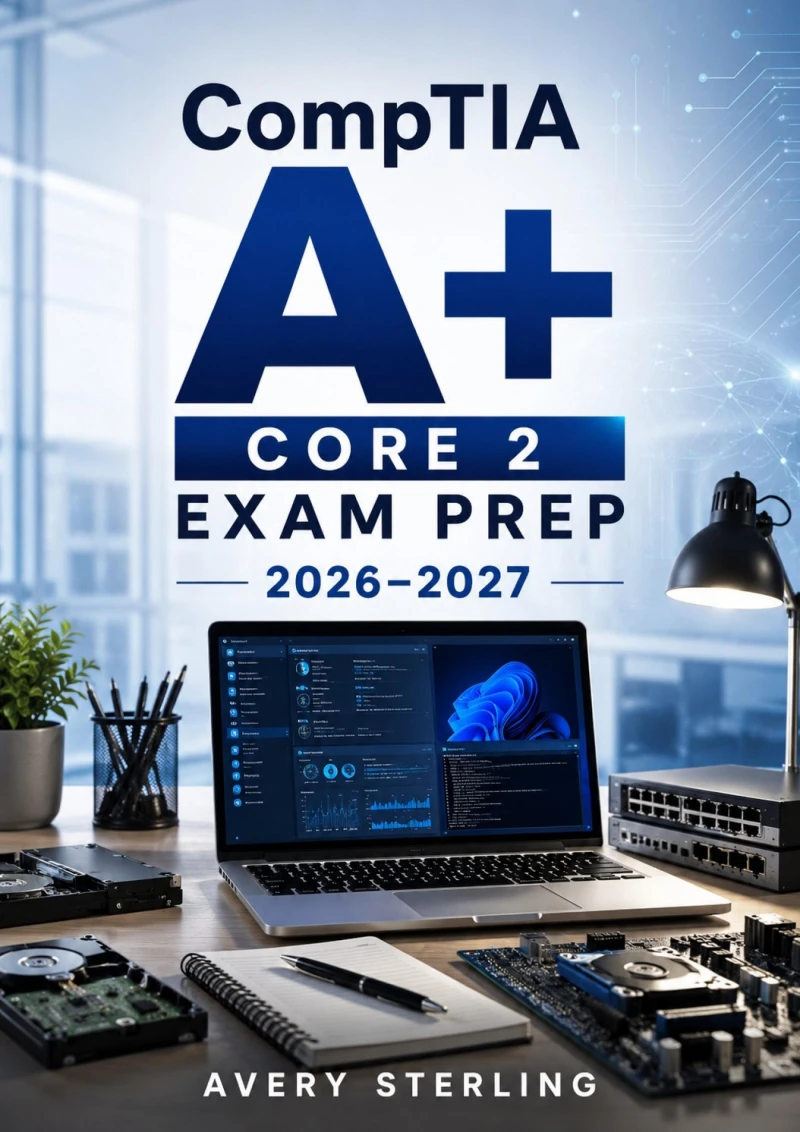Portada: CompTIA A+ Core 2 Exam Prep 2026–2027