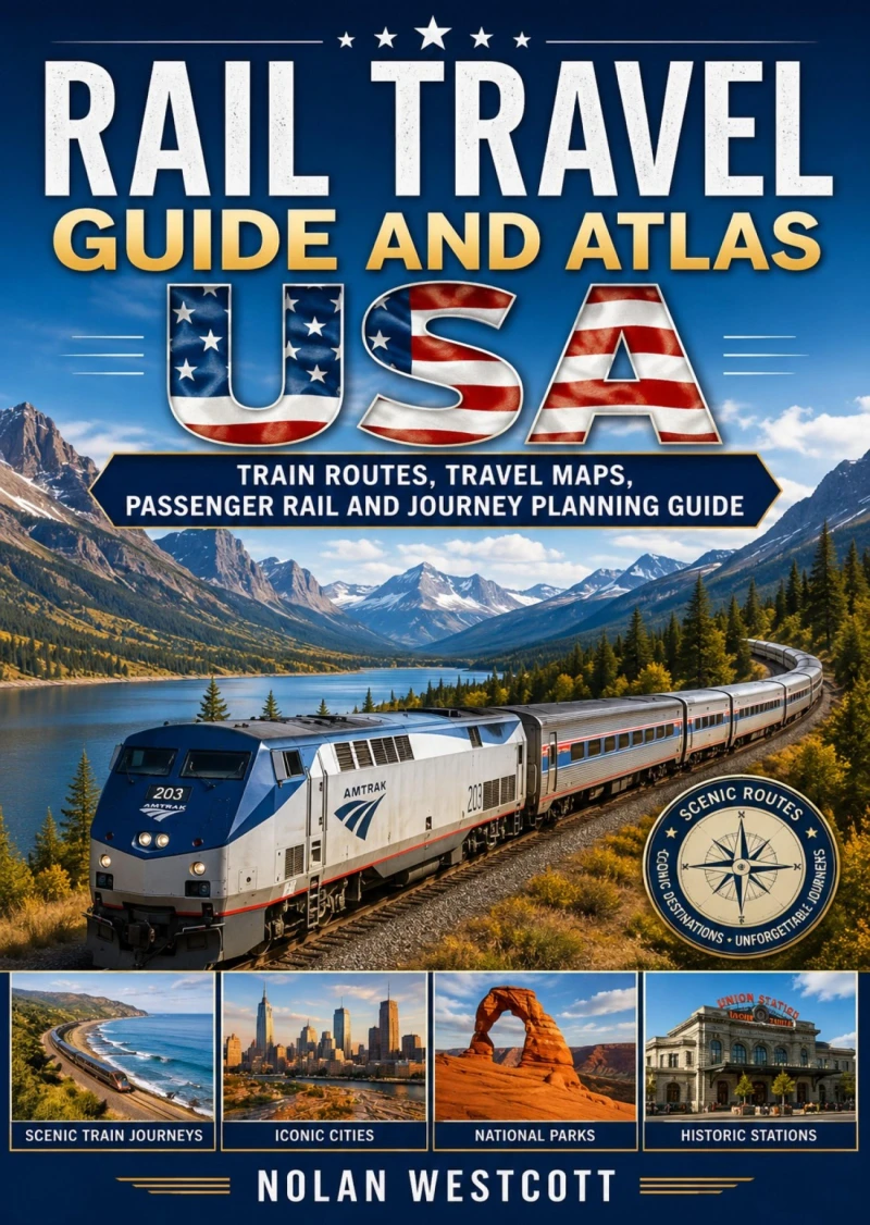 Portada: Rail Travel Guide and Atlas USA