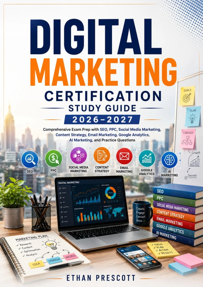 Portada: Digital Marketing Certification Study Guide 2026–2027