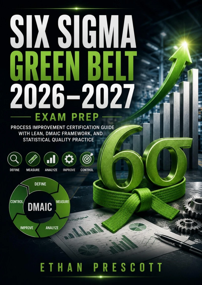 Portada: Six Sigma Green Belt 2026–2027 Exam Prep