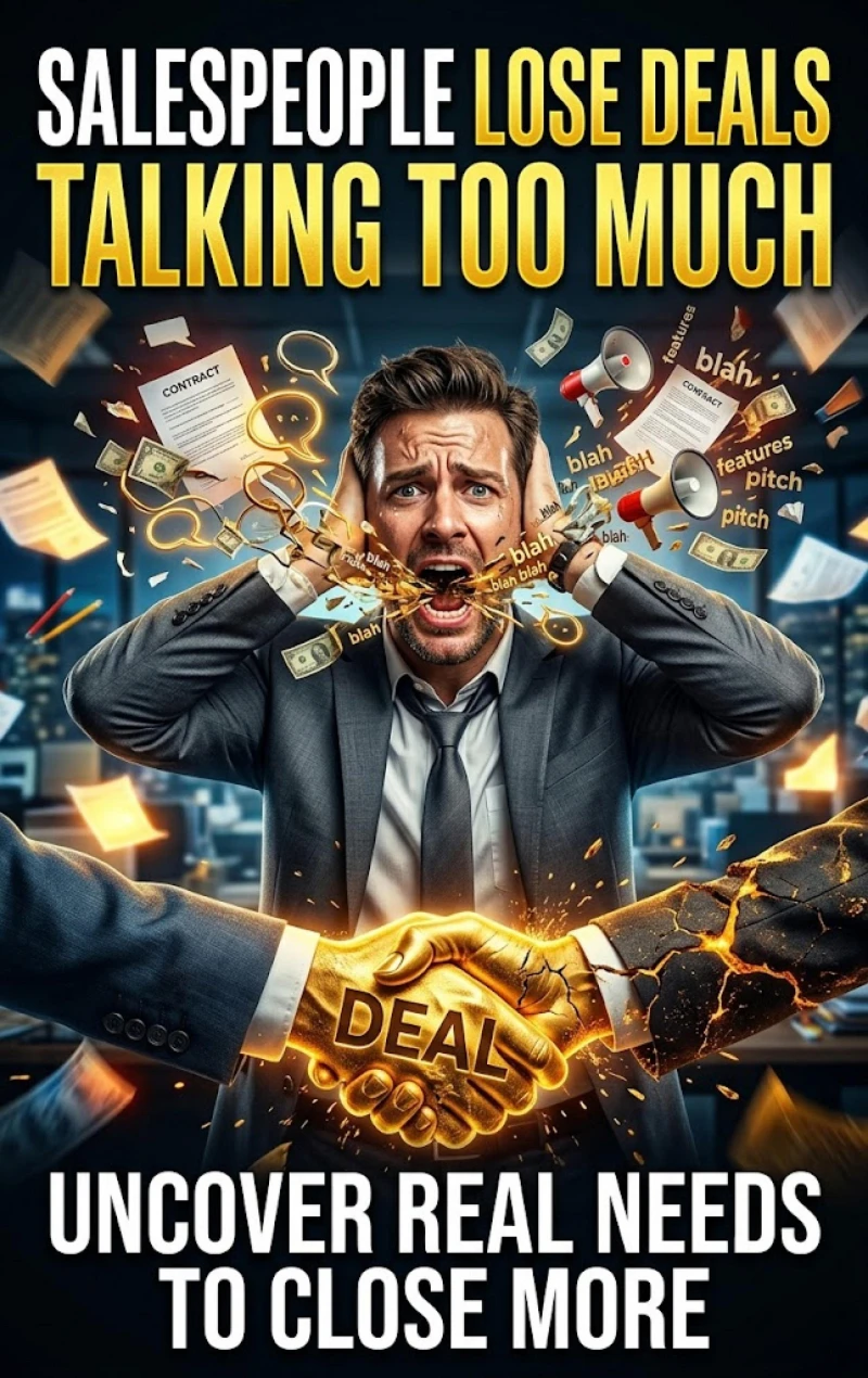 Portada: Salespeople Lose Deals Talking Too Much