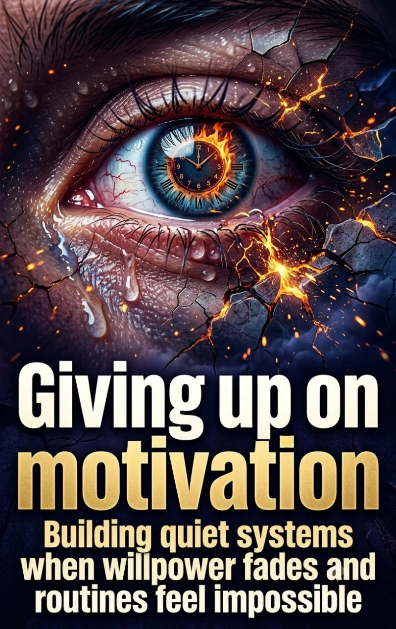 Portada: Giving up on motivation