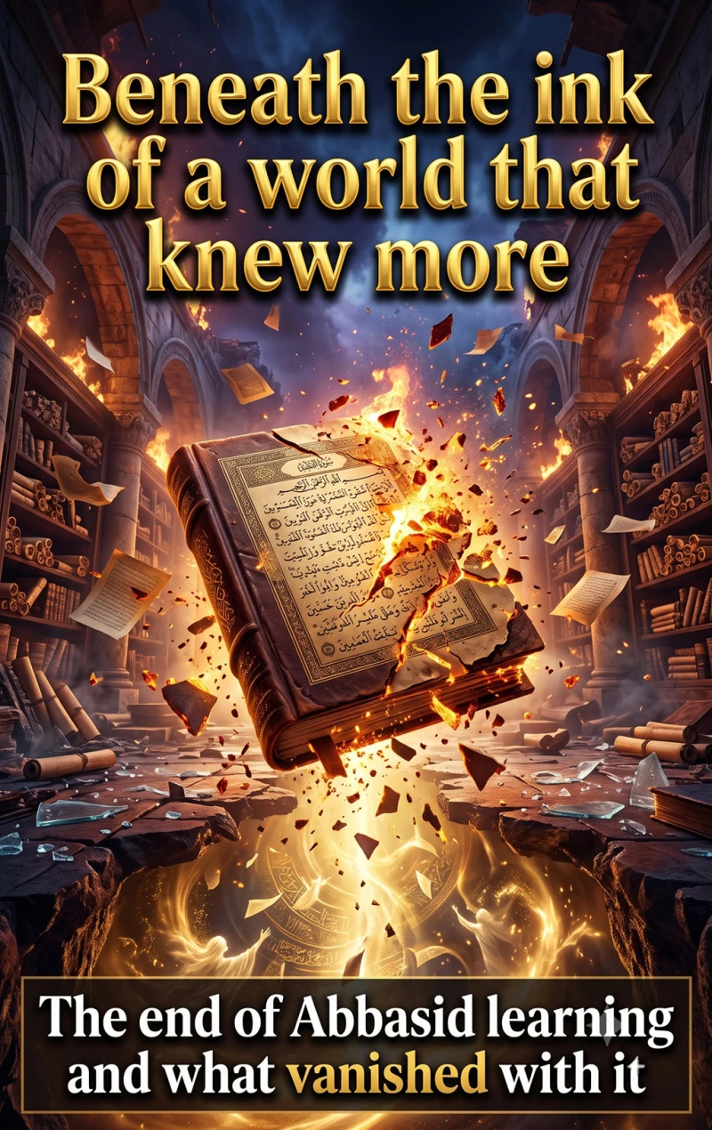 Portada: Beneath the ink of a world that knew more