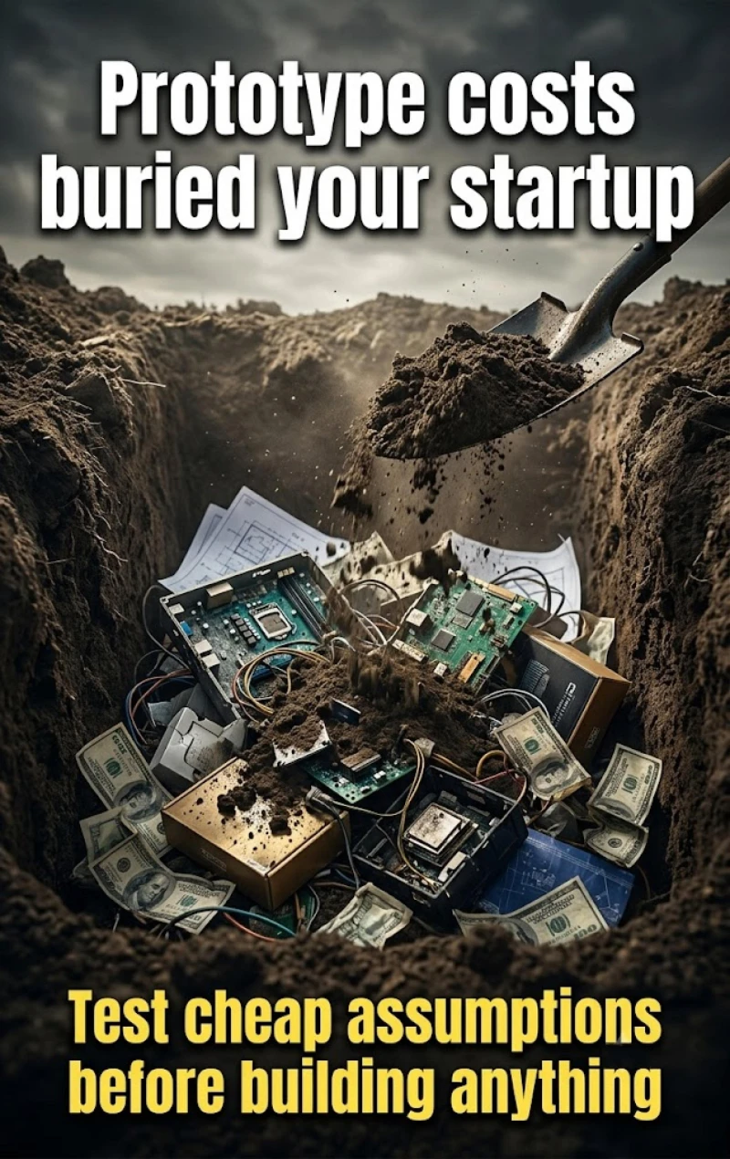 Portada: Prototype costs buried your startup