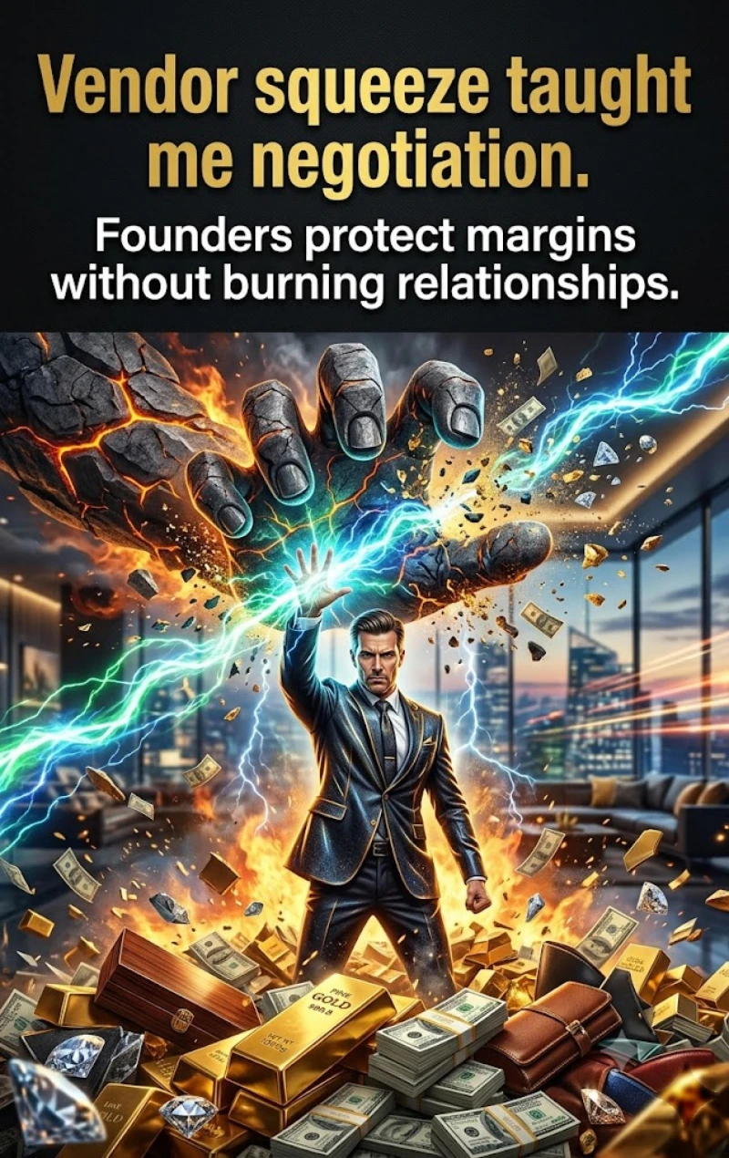 Portada: Vendor squeeze taught me negotiation.