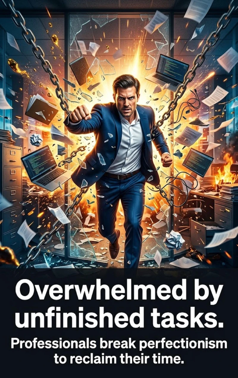Portada: Overwhelmed by unfinished tasks.